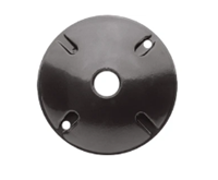 C100B - 1 Hole WTHPRF Round Cover Black - Rab Lighting Inc