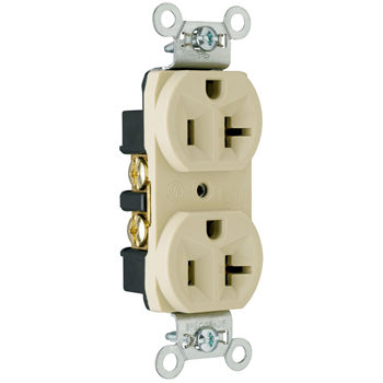 Details about   LOT OF 2 NIB PASS & SEYMOUR CRB5362-I DUPLEX RECEPTACLE 20A 125V IVORY 2 AVAIL 