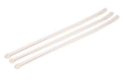 8'' Nylon Zip Cable Ties White 2.5mm 18 LB 15000 PCS 