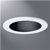 ERT413 - 4" White Trim Ring W/Black Metal Baffle - Cooper Lighting Solutions
