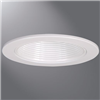 ERT413WHT - 4" White Trim Ring W/White Metal Baffle - Cooper Lighting Solutions