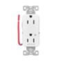 EZTR6262CHW - Modular 15A TR Deco, Half CNTRLD WH - Eaton Wiring Devices