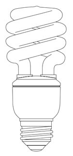 FLE14HT32841 - 120V 4100K Med Base CFL Lamp - Ge Current, A Daintree Company