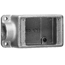 Two Gang 1" FS Type Cast Outlet Box- NEW-B Details about   OZ Gedney FS-2-100 