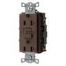 GFRST20 - 20A Comm Self Test GFR Brown - Hubbell Wiring Devices