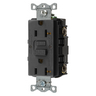 GFRST20BK - 20A Comm Self Test GFR Black - Hubbell Wiring Devices