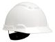 H701R - Hard Hat, White 4-Point Ratchet Suspension H-701R - 3M
