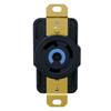 HBL2620ST - Locking Recp 30A 250V L6-30R BK Spring T - Wiring Device-Kellems