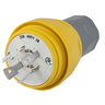 HBL26W76 - Plug, W/Tight, 3P 20A 480V, L16-20P, Yl - Hubbell Wiring Devices
