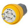 HBL28W76 - Plug, W/Tight, 3P 30A 480V, L16-30P, Yl - Wiring Device-Kellems