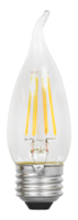 LED4.5B10BENTDIM - *Discontinued*4.5W Led B10 Bent Tip 27K - Sylvania-Ledvance