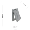 MX1050S - HBL 1G WP Gfci Gray Verticle Cover - Bell