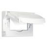 MX1250W - 1G WP Gfci White Horizontal Cover - Hubbell--Raco