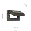 MX1250Z - HBL 1G WP Gfci Bronze Horizontal Cover - Bell