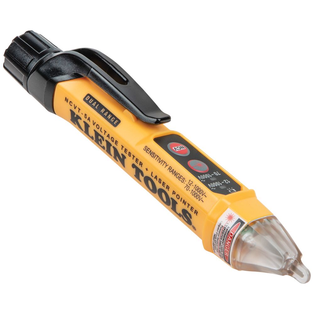 NCVT5A - Noncontact Voltage Tester Pen W/ Laser Pointer - Klein Tools