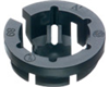 NM94 - 3/8" NM Black Button Snap-In Romex Conn, 1/2"Ko - Arlington Industries