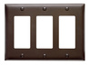 P263X - Trademaster Wallplate 3G 3 Decor BR - Legrand-Pass & Seymour