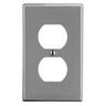 P8GY - Wallplate, 1-G, 1) Dup, Gy - Wiring Device-Kellems