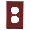 P8R - Wallplate, 1-G, 1) Dup, Red - Wiring Device-Kellems