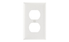 P8W - Plastic Wallplate 1G Duplex W/Out Line WH - Pass & Seymour/Legrand