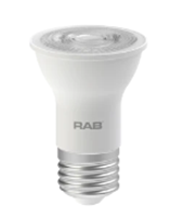PAR16683040DDIM - 6.5W Led PAR16 30K 500LM E26 Base - Rab Lighting