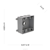 PDB77550GY - HBL 2G Plastic W/P Box - Hubbell--Raco