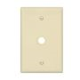PJ11A - Wallplate 1GTEL/Coax.406"Hole Poly Mid BX Al - Eaton