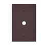 PJ11B - Wallplate 1GTEL/Coax.406"Hole Poly Mid BX BR - Eaton