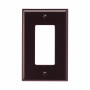 PJ26B - Wallplate 1G Decorator Poly Mid BR - Eaton Wiring Devices