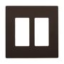 PJS262BK - Wallplate 2G Dcor W/O Screws BK - Eaton