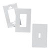 PJS262GY - Wallplate 2G Deco Screwless Poly Mid Gy - Eaton