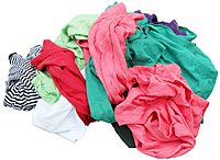 RGZ25 - 25 LB Box Recycled Colored Rags - LH Dottie