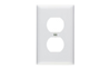 RP8W - Trademaster Wallplate 1G 1 Duplex WH - Pass & Seymour/Legrand