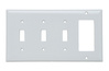 SP326W - Smooth Wallplate 3G Toggle 1G Decor WH - Legrand-Pass & Seymour