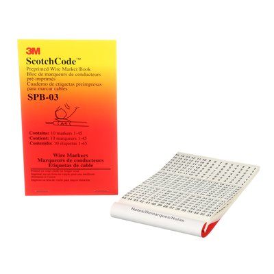 SPB03 - Scotchcode Pre-Printed Wire Marker Book SPB-03 - 3M