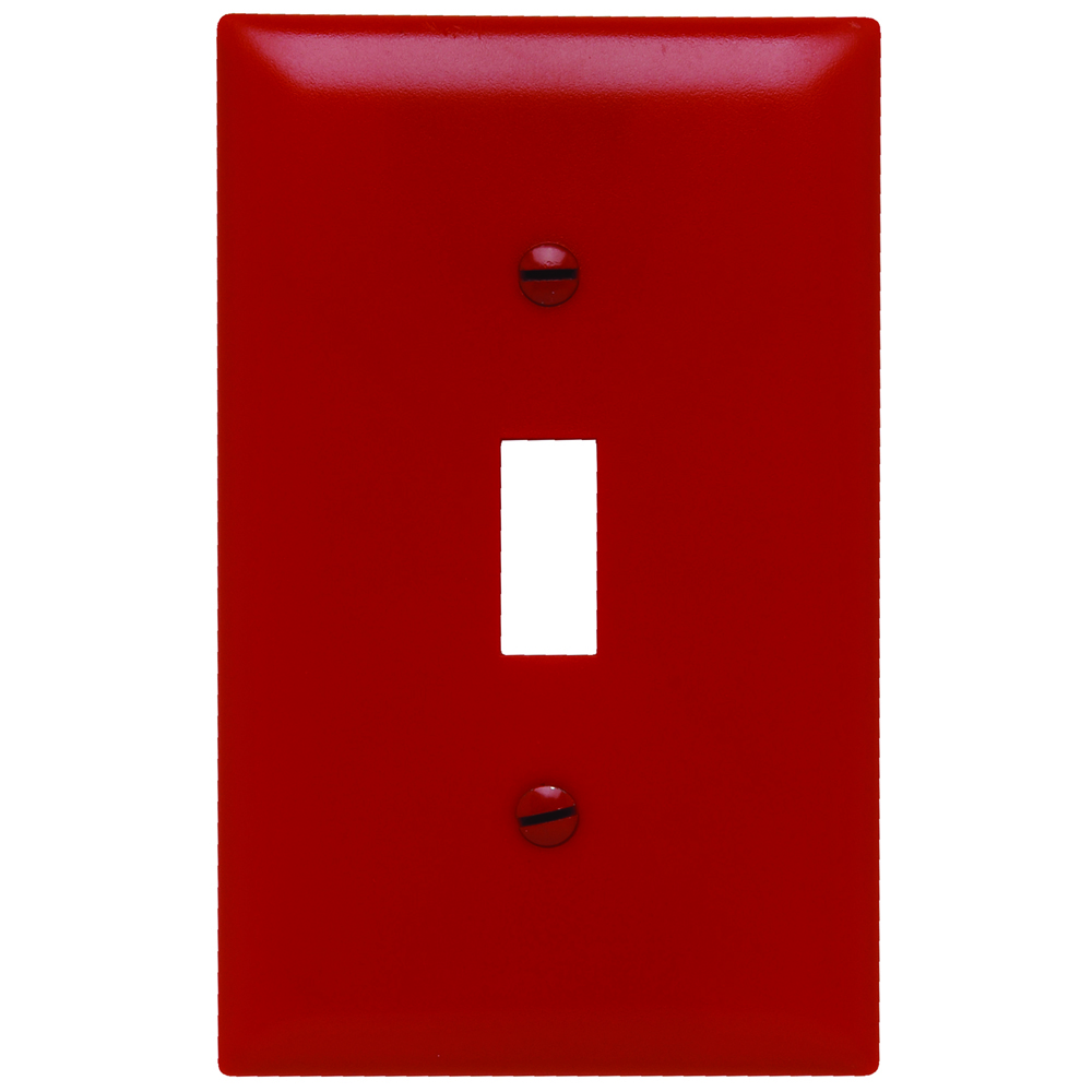 TP1RED - Trademaster Wall Plate 1G 1 Toggle Red - Legrand-Pass & Seymour