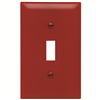 TP1RED - Trademaster Wall Plate 1G 1 Toggle Red - Pass & Seymour/Legrand