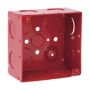 TP432RED - 4SQ, 2-1/8D Red Ol BX, 1/2&3/4ko - Eaton