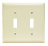 TPJ2LA - Trademaster Wallplate Jumbo 2G 2 Toggle La - Legrand-Pass & Seymour