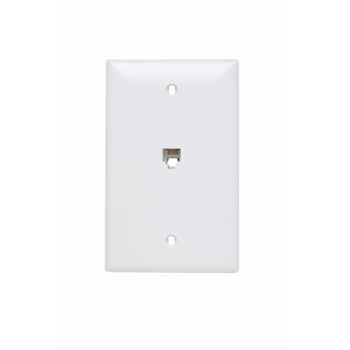 TPTE1W - Tele 4 Conductor 1G TP Plate W - Legrand-On-Q