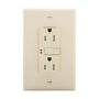 TRSGF15WM - Gfci TR ST Dup 15A 125V W/Mid Wallplate WH - Eaton