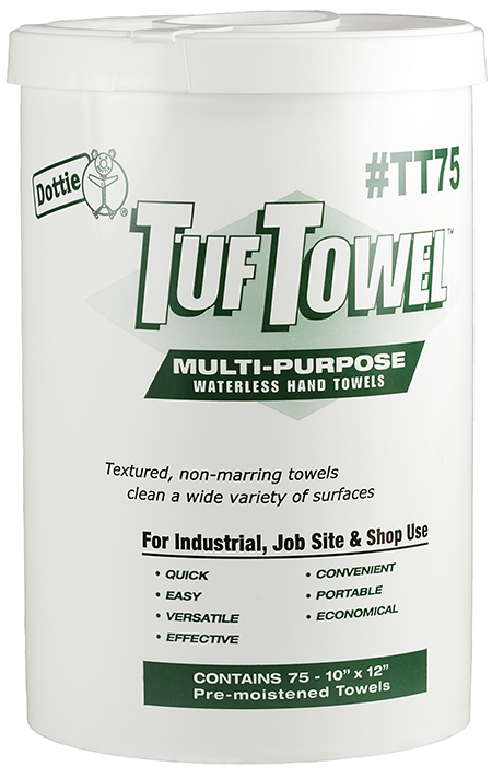 TT75 - Tuf-Towel Waterless Hand Cleaner - LH Dottie