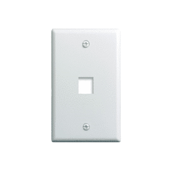 WP3401WH - 1G Wall Plate 1-Port WH (M10) - Legrand-On-Q