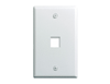 WP3401WH10 - 10 PK 1 Gang Wall Plate, 1-Port, WH - Legrand-On-Q