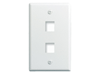 WP3402WH10 - 10 PK 1 Gang Wall Plate, 2-Port, WH - Legrand-On-Q