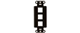 WP3413BR - Decor Outlet Strap 3 Port BR (M10) - Legrand-On-Q