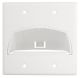 WP9002WH - Double Gang Hinged Bull Nose WP WH - Legrand-On-Q