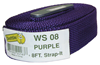 WS08 - 8' Purple Nylon Web Strap - L.H. Dottie CO.
