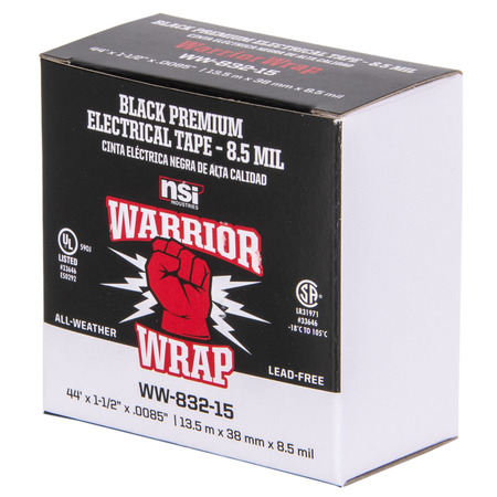 WW83215 - Warrior Wrap 8.5MIL Premium Vinyl Electrical Tape - Nsi